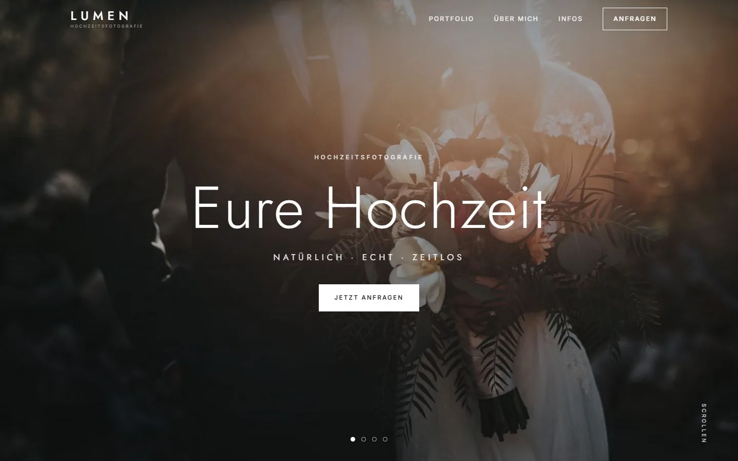 Vorschau Hochzeitsfotograf-Website